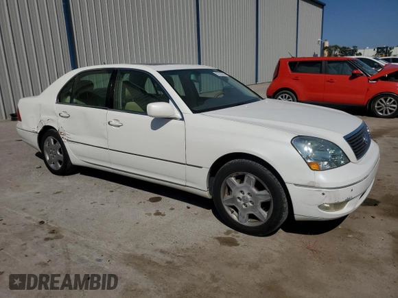 2003 Lexus LS 430 with VIN JTHBN30F130106203, listed as a Copart auction lot 52735745 with 179,658 mi miles and Salvage Title. Bid and sale history available at DreamBid. Image 4.