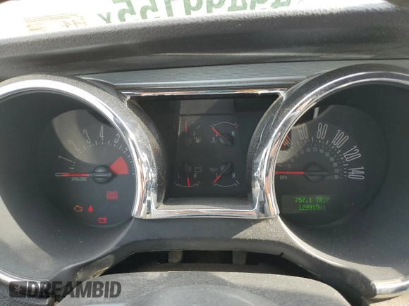 2005 Ford Mustang GT Deluxe with VIN 1ZVHT85H355249973, listed as a Copart auction lot 49499155 with 129,915 mi miles and Salvage Title. Bid and sale history available at DreamBid. Image 9.