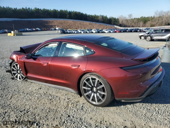 2022 Porsche Taycan 4S with VIN WP0AB2Y16NSA45160, listed as a Copart auction lot 43993275 with 30,165 mi miles and Salvage Title. Bid and sale history available at carsss.com. Image 2.
