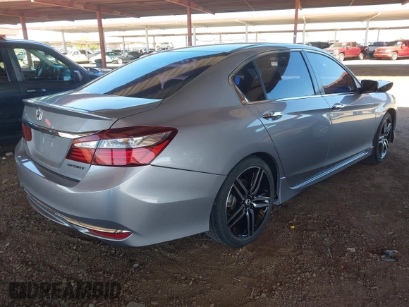 2017 Honda Accord Sedan Sport with VIN 1HGCR2F55HA124919, listed as a IAAI auction lot 41842118 with 116,136 mi miles. Bid and sale history available at carsss.com. Image 4.