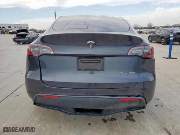 2024 Tesla Model Y Long Range with VIN 7SAYGDEE8RA304900, listed as a Copart auction lot 48895085 with 14,766 mi miles and Salvage Title. Bid and sale history available at carsss.com. Image 6.