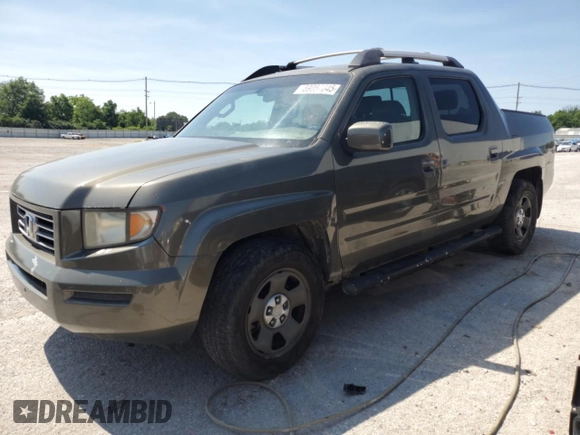 2007 Honda Ridgeline RTL with VIN 2HJYK16557H504342, listed as a Copart auction lot 59057645 with 208,705 mi miles and Salvage title. Bid and sale history available at DreamBid. Image 1.