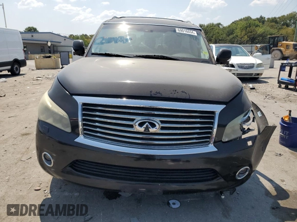 2011 Infiniti QX56 8-passenger with VIN JN8AZ2NC1B9300755, listed as a Copart auction lot 69016034 with 222,006 mi miles and Clean Title. Bid and sale history available at carsss.com. Image 5.
