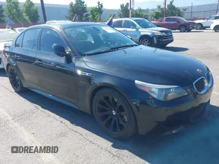 2006 BMW 5 Series M5 with VIN WBSNB93576B581465, listed as a IAAI auction lot 42638153 with 126,488 mi miles and . Bid and sale history available at DreamBid. Image 1.