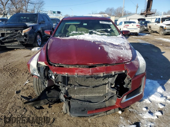 2014 Cadillac CTS Luxury RWD with VIN 1G6AR5SX0E0156163, listed as a Copart auction lot 88473785 with 95,042 mi miles and Salvage Title. Bid and sale history available at carsss.com. Image 5.