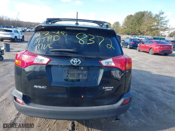 2014 Toyota RAV4 Limited with VIN 2T3DFREVXEW135188, listed as a IAAI auction lot 41545396 with 178,234 mi miles. Bid and sale history available at carsss.com. Image 15.
