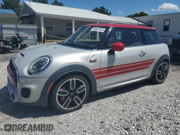 2018 MINI Hardtop John Cooper Works with VIN WMWXM9C58J2H38701, listed as a Copart auction lot 54841915 with 42,768 mi miles and Salvage title. Bid and sale history available at DreamBid. Image 1.