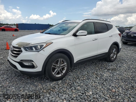 2017 Hyundai Santa Fe 2.4L with VIN 5NMZU3LB0HH052332, listed as a Copart auction lot 60598945 with 43,471 mi miles and Salvage title. Bid and sale history available at DreamBid. Image 1.