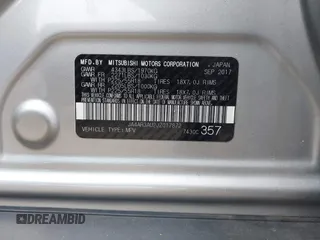 2018 Mitsubishi Outlander Sport ES 2.0 with VIN JA4AR3AU2JZ017872, listed as a IAAI auction lot 41773929 with 79,913 mi miles. Bid and sale history available at carsss.com. Image 9.