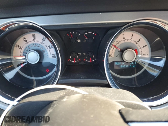 2010 Ford Mustang V6 with VIN 1ZVBP8EN5A5180939, listed as a Copart auction lot 46020915 with 190,797 mi miles and Salvage Title. Bid and sale history available at carsss.com. Image 9.