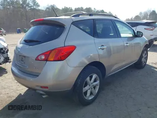 2009 Nissan Murano SL with VIN JN8AZ18U29W103622, listed as a IAAI auction lot 41624719 with 241,724 mi miles and . Bid and sale history available at DreamBid. Image 4.