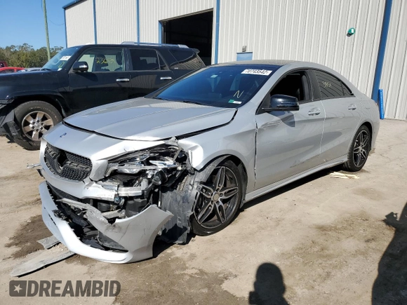 2017 Mercedes-Benz CLA with VIN WDDSJ4GB2HN406323, listed as a Copart auction lot 70743542 with 38,454 mi miles. Bid and sale history available at carsss.com. Image 1.