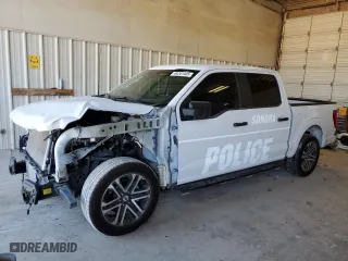 2023 Ford F-150 XL with VIN 1FTEW1CP2PKD69265, listed as a Copart auction lot 44341405 with 15,368 mi miles and Salvage Title. Bid and sale history available at carsss.com. Image 1.