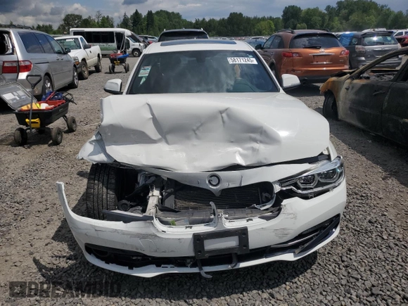 2018 BMW 3 Series 330i with VIN WBA8B9C5XJEE83087, listed as a Copart auction lot 58171245 with 69,846 mi miles and Salvage title. Bid and sale history available at DreamBid. Image 5.