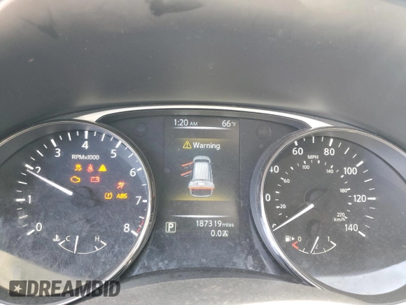 2016 Nissan Rogue SV with VIN KNMAT2MT7GP721008, listed as a Copart auction lot 48559485 with 187,319 mi miles and Salvage Title. Bid and sale history available at carsss.com. Image 9.