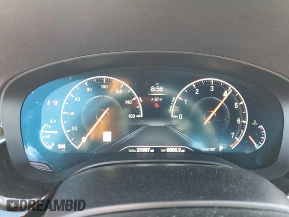 2019 BMW 5 Series 530i z VIN WBAJA5C59KBX87315, wystawiony jako Copart lot #58431155 z przebiegiem 21 667 mil mil oraz Szkoda całkowita • Salvage title. Historia ofert i sprzedaży dostępna na DreamBid. Obrazek 9.
