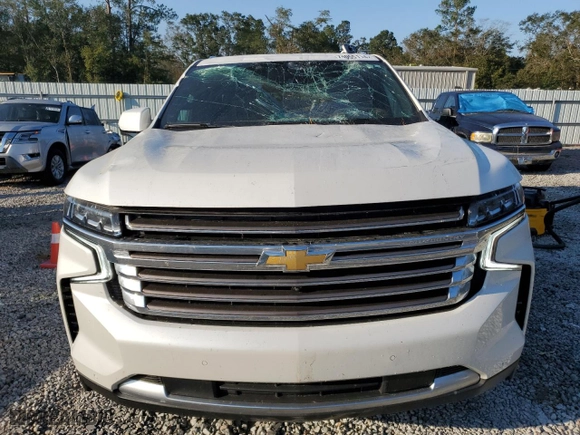 2023 Chevrolet Tahoe High Country with VIN 1GNSKTKLXPR549617, listed as a Copart auction lot 74055114 with 18,394 mi miles and Salvage Title. Bid and sale history available at carsss.com. Image 5.