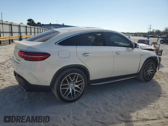 2018 Mercedes-Benz GLE 63 S AMG with VIN 4JGED7FB7JA095871, listed as a Copart auction lot 83789674 with 73,718 mi miles and Salvage title. Bid and sale history available at DreamBid. Image 3.
