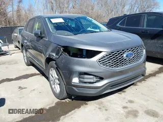 2024 Ford Edge SEL with VIN 2FMPK4J92RBA76551, listed as a IAAI auction lot 41692827 with 27,376 mi miles. Bid and sale history available at carsss.com. Image 6.