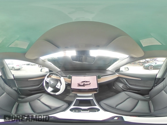 2023 Tesla Model 3 with VIN 5YJ3E1EA5PF413923, listed as a Copart auction lot 49008435 with 28,373 mi miles and Salvage Title. Bid and sale history available at DreamBid. Image 13.