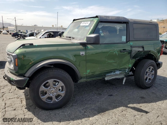 2024 Ford Bronco Big Bend with VIN 1FMDE7AH4RLA24311, listed as a Copart auction lot 65814324 with 1,939 mi miles and Salvage Title. Bid and sale history available at carsss.com. Image 1.