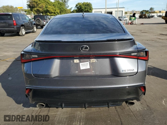 2023 Lexus IS with VIN JTHGZ1B29P5065711, listed as a Copart auction lot 41561005 with 40,542 mi miles and Non Repairable. Bid and sale history available at carsss.com. Image 6.