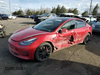 2019 Tesla Model 3 Long Range with VIN 5YJ3E1EB6KF392968, listed as a Copart auction lot 46651305 with 47,149 mi miles and Salvage Title. Bid and sale history available at carsss.com. Image 1.