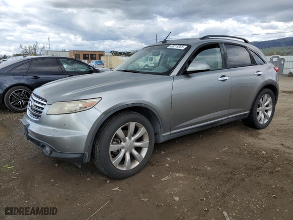 2003 Infiniti FX35 w/Options with VIN JNRAS08W63X204479, listed as a Copart auction lot 48219365 with 161,200 mi miles and Salvage Title. Bid and sale history available at carsss.com. Image 1.
