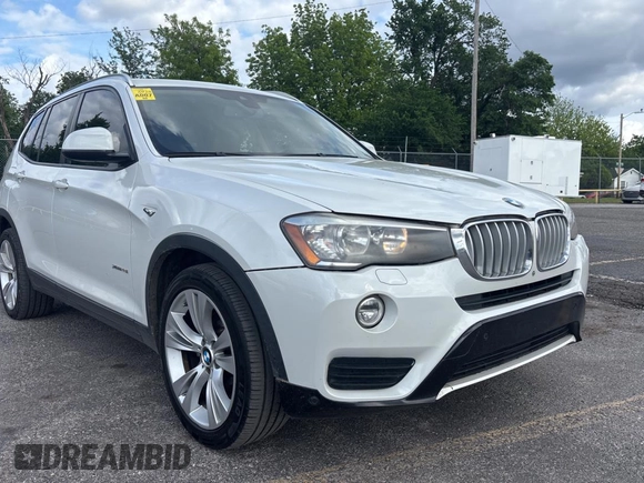 2016 BMW X3 xDrive28i with VIN 5UXWX9C5XG0D74886, listed as a Copart auction lot 56598845 with 161,932 mi miles and Clean Title. Bid and sale history available at DreamBid. Image 1.