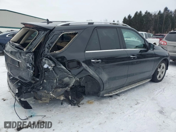 2018 Mercedes-Benz GLE 350 with VIN 4JGDA5HB3JB095365, listed as a Copart auction lot 44522085 with 72,424 mi miles and Salvage Title. Bid and sale history available at DreamBid. Image 3.