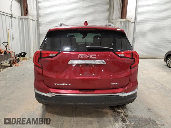 2020 GMC Terrain SLT with VIN 3GKALVEV3LL252060, listed as a Copart auction lot 53077015 with 75,126 mi miles and Salvage Title. Bid and sale history available at carsss.com. Image 6.