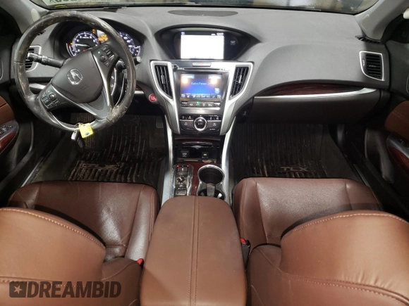 2017 Acura TLX V6 w/Advance Pkg with VIN 19UUB2F76HA007103, listed as a Copart auction lot 88563265 with 49,740 mi miles and Salvage title. Bid and sale history available at DreamBid. Image 8.