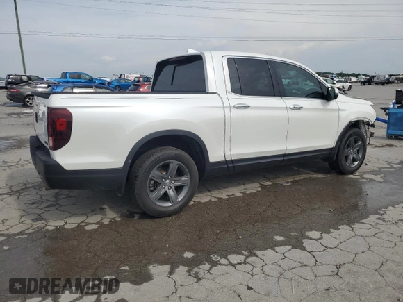 2022 Honda Ridgeline RTL-E z VIN 5FPYK3F7XNB007847, wystawiony jako Copart lot #60235155 z przebiegiem 49 058 mil mil oraz Szkoda całkowita • Salvage title. Historia ofert i sprzedaży dostępna na DreamBid. Obrazek 3.