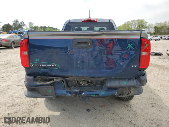 2021 Chevrolet Colorado 2WD LT with VIN 1GCHSCEA3M1274938, listed as a Copart auction lot 52764365 with 27,065 mi miles and Salvage Title. Bid and sale history available at carsss.com. Image 6.