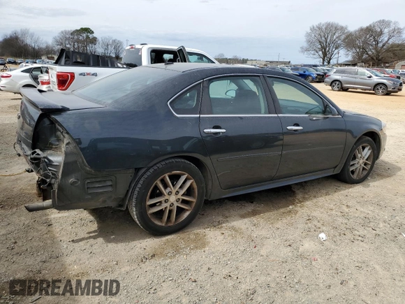 2012 Chevrolet Impala LTZ with VIN 2G1WC5E35C1315525, listed as a Copart auction lot 47987615 with 130,099 mi miles and Salvage Title. Bid and sale history available at DreamBid. Image 3.