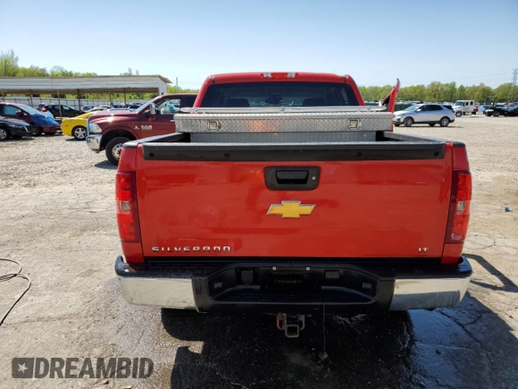2013 Chevrolet Silverado 1500 LT with VIN 3GCPKSE72DG370233, listed as a Copart auction lot 52311775 with 107,296 mi miles and Salvage Title. Bid and sale history available at DreamBid. Image 6.