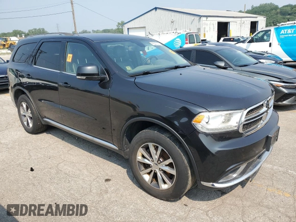 2016 Dodge Durango Limited with VIN 1C4RDJDG9GC301822, listed as a Copart auction lot 66530145 with 189,397 mi miles and Clean title. Bid and sale history available at DreamBid. Image 4.