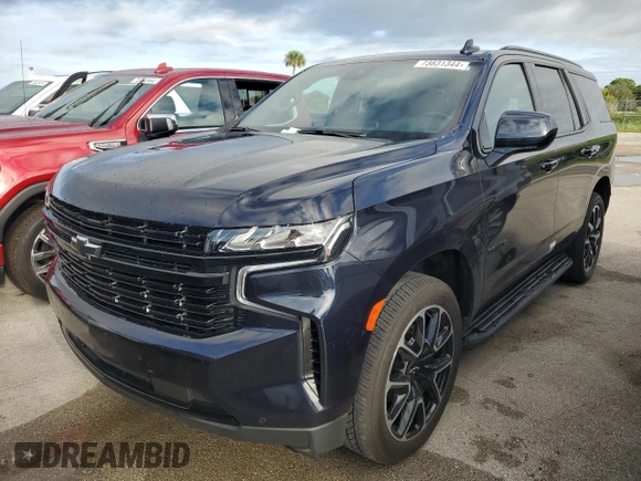 2023 Chevrolet Tahoe RST with VIN 1GNSCRKDXPR102276, listed as a Copart auction lot 73831344 with 37,115 mi miles and Non repairable. Bid and sale history available at DreamBid. Image 1.