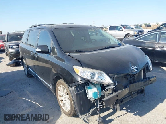 2013 Toyota Sienna XLE AAS with VIN 5TDYK3DC0DS293680, listed as a IAAI auction lot 42033734 with 136,171 mi miles and . Bid and sale history available at carsss.com. Image 1.