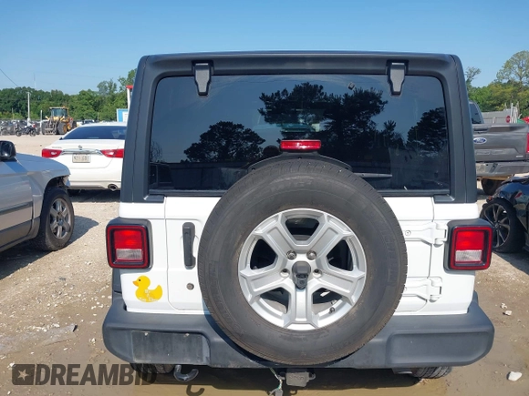 2020 Jeep Wrangler Unlimited Sport S with VIN 1C4HJXDG9LW237507, listed as a IAAI auction lot 42377928 with 48,217 mi miles and . Bid and sale history available at DreamBid. Image 16.