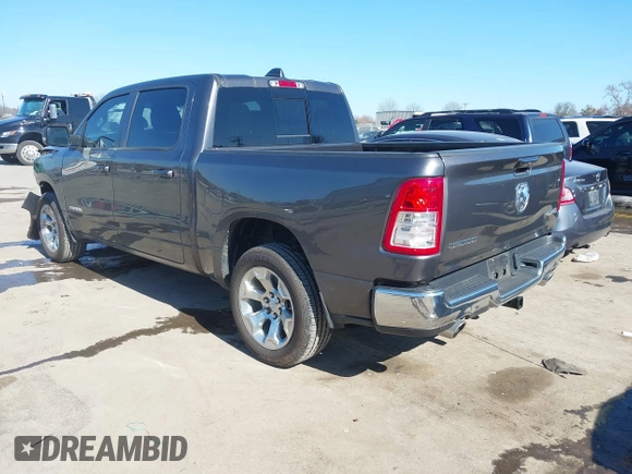 2022 Ram 1500 Big Horn with VIN 1C6SRFFT4NN428027, listed as a IAAI auction lot 41656564 with 14,754 mi miles. Bid and sale history available at carsss.com. Image 3.
