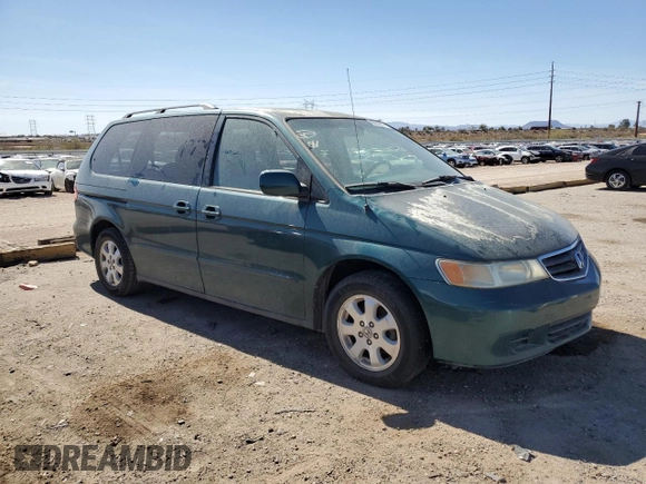 2003 Honda Odyssey EX-L with VIN 2HKRL18763H504100, listed as a Copart auction lot 45735815 with 267,723 mi miles and Clean title. Bid and sale history available at DreamBid. Image 4.