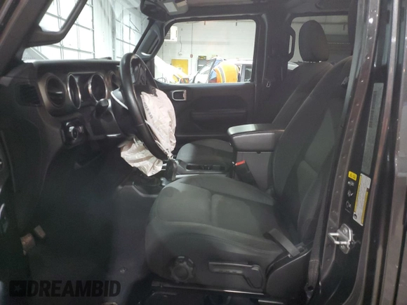 2020 Jeep Wrangler Unlimited Sport with VIN 1C4HJXDM7LW277445, listed as a Copart auction lot 82929714 with 27,570 mi miles and Salvage title. Bid and sale history available at DreamBid. Image 7.