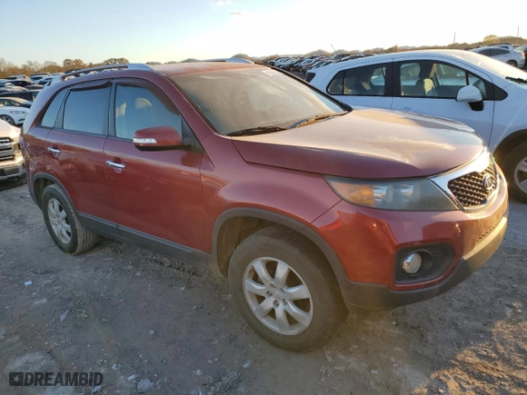 2011 Kia Sorento LX with VIN 5XYKT3A14BG024632, listed as a Copart auction lot 81642204 with 176,889 mi miles and Clean Title. Bid and sale history available at carsss.com. Image 4.