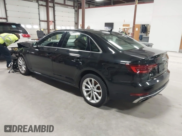 2019 Audi A4 Premium Plus with VIN WAUENAF48KA041431, listed as a IAAI auction lot 41977177 with 53,537 mi miles. Bid and sale history available at carsss.com. Image 3.