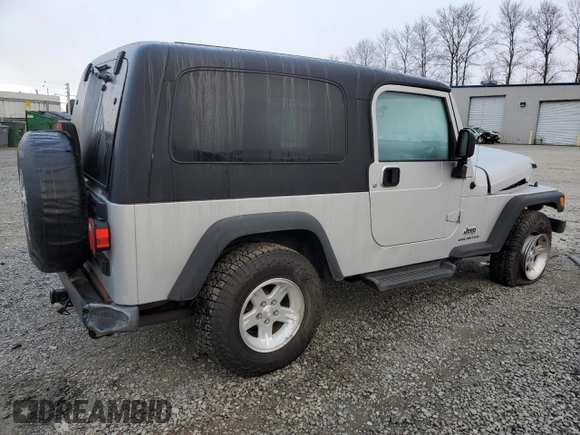 2006 Jeep Wrangler Unlimited LWB with VIN 1J4FA44S66P757473, listed as a Copart auction lot 50405835 with 143,685 mi miles and Salvage Title. Bid and sale history available at carsss.com. Image 3.