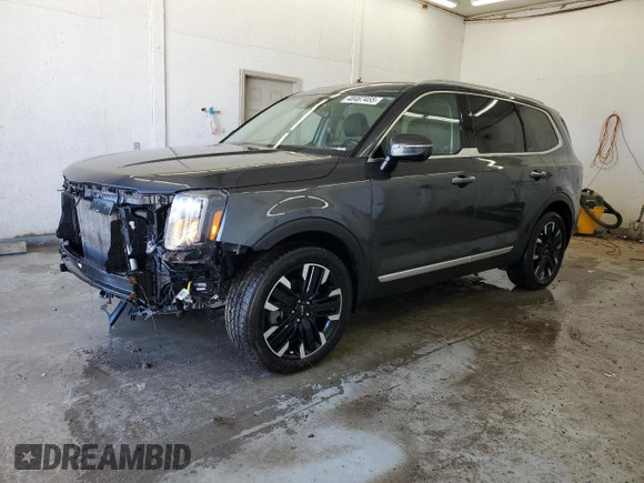2024 Kia Telluride SX X-Line with VIN 5XYP5DGC8RG419163, listed as a Copart auction lot 48467455 with 31,089 mi miles and Salvage Title. Bid and sale history available at carsss.com. Image 1.