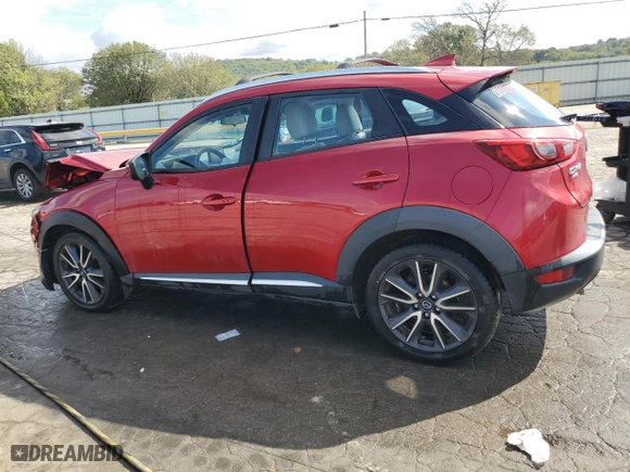 2018 Mazda CX-3 Grand Touring with VIN JM1DKFD70J0323973, listed as a Copart auction lot 73379484 with 127,773 mi miles and Salvage Title. Bid and sale history available at carsss.com. Image 2.