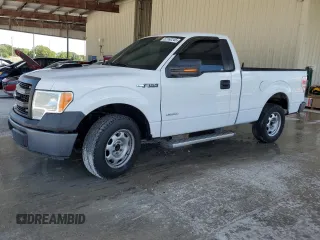 2014 Ford F-150 XL with VIN 1FTMF1CM7EKG11742, listed as a Copart auction lot 52160245 with 180,896 mi miles and Salvage Title. Bid and sale history available at carsss.com. Image 1.