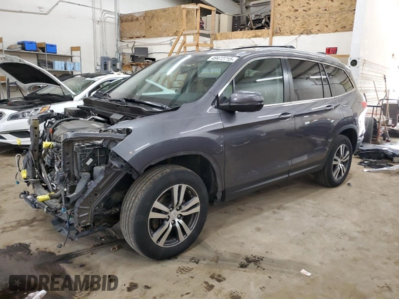 2016 Honda Pilot EX-L with VIN 5FNYF6H56GB097320, listed as a Copart auction lot 49472715 with 179,783 mi miles and Salvage Title. Bid and sale history available at DreamBid. Image 1.